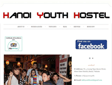 Tablet Screenshot of hanoiyouthhostel.com